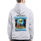 Always Be Nice To Electricians Apparel - Skull Humor T-Shirt, Hoodie & More - grunx260804-0104