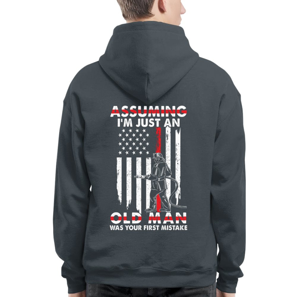 Assuming I'm Just An Old Man - Firefighter Pride T-Shirt, Hoodie & More - grunx260804-0217
