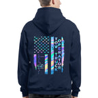 American Flag Holographic - Tow Truck Operator Pride T-Shirt Hoodie & More - grunx260804-0150