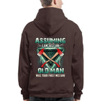 Assuming I'm Just A Firefighter Apparel - Axe Lightning T-Shirt Hoodie & More - grunx260804-0204