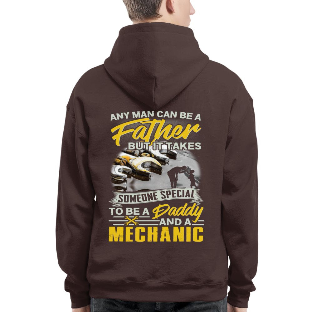 Any Man Can Be A Father - Mechanic Daddy Pride T-Shirt, Hoodie & More - grunx260804-0190