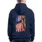 American Flag Fist Binder - Patriotic Lineman Apparel T-Shirt, Hoodie & More - grunx260804-0144