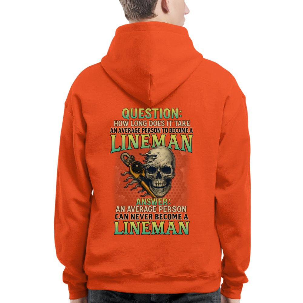Average Person Can't Be Lineman Apparel - Skull Pliers T-Shirt Hoodie & More - grunx260804-0231