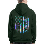 American Flag Holographic - Tow Truck Operator Pride T-Shirt Hoodie & More - grunx260804-0150