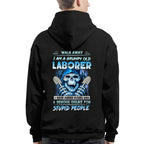 Grumpy Old Laborer Anger Apparel - Funny Laborer Skull T-Shirt, Hoodie & More - grunx260804-0185