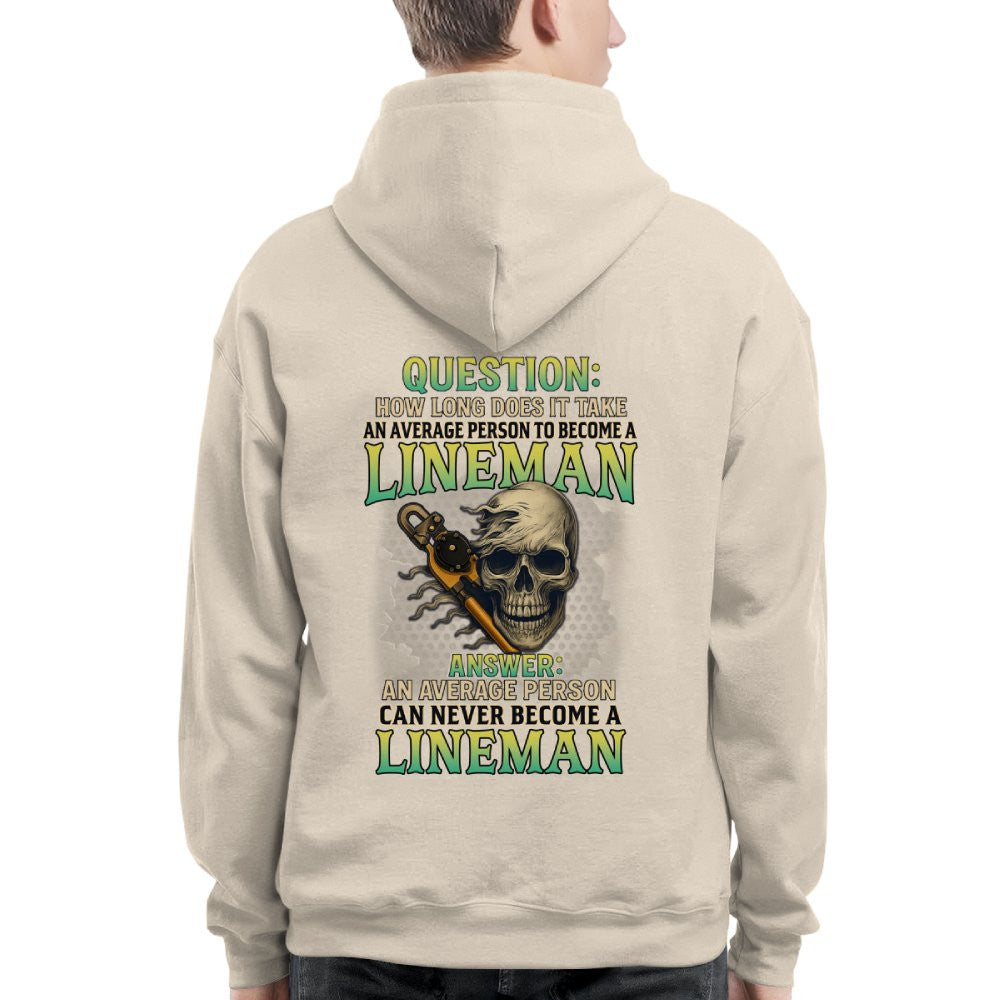 Average Person Can't Be Lineman Apparel - Skull Pliers T-Shirt Hoodie & More - grunx260804-0231