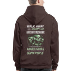 Grumpy Anger Issues - Aircraft Mechanic Skull Warning T-Shirt, Hoodie & More - grunx260804-0178