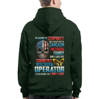 Allergic To Stupidity Operator Apparel - Patriotic Skull T-Shirt, Hoodie & More - grunx260804-0090