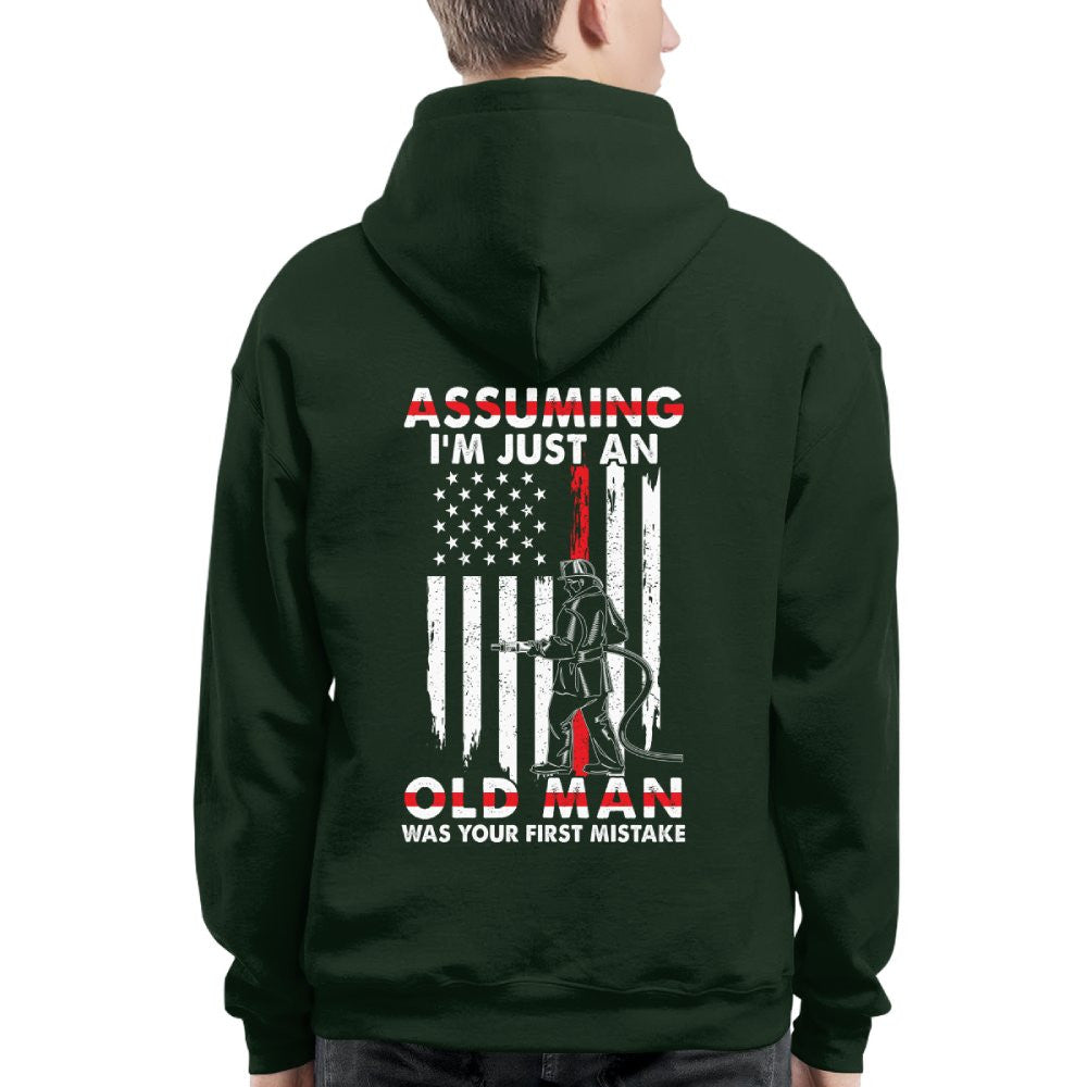 Assuming I'm Just An Old Man - Firefighter Pride T-Shirt, Hoodie & More - grunx260804-0217