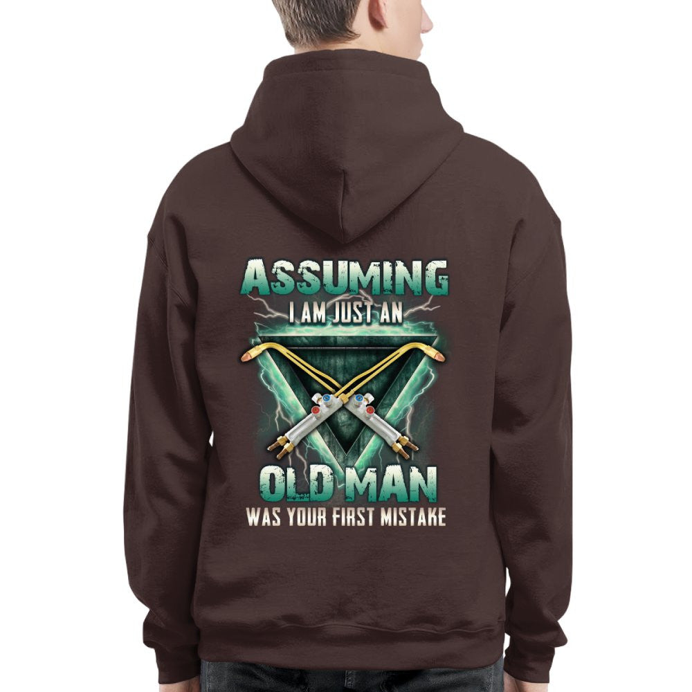 Assuming I'm Just An Old Man Welder Apparel - Torch Tool T-Shirt Hoodie & More - grunx260804-0224