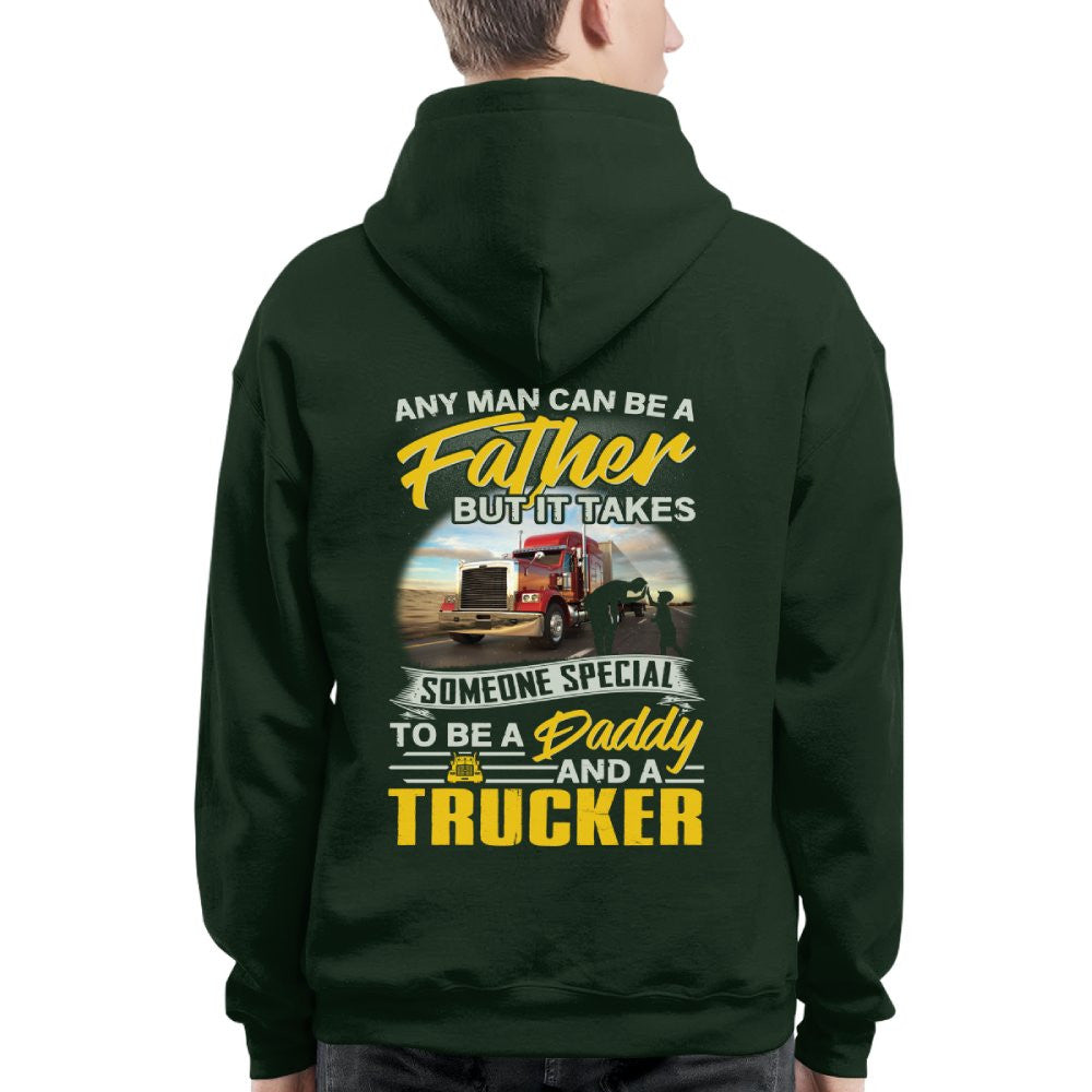 Any Man Can Be A Father - Trucker Daddy Pride T-Shirt, Hoodie & More - grunx260804-0193