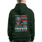 Allergic To Stupidity Trucker Apparel - Patriotic Skull T-Shirt, Hoodie & More - grunx260804-0092