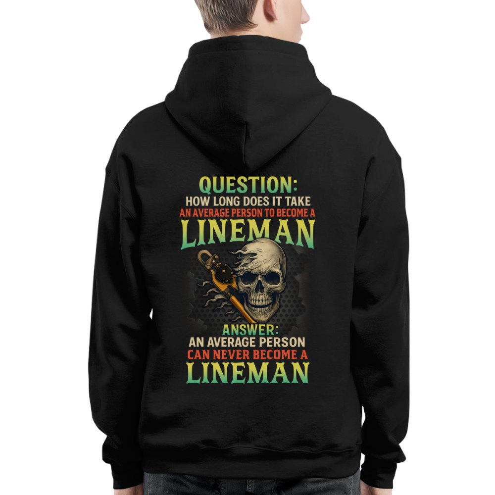 Average Person Can't Be Lineman Apparel - Skull Pliers T-Shirt Hoodie & More - grunx260804-0230