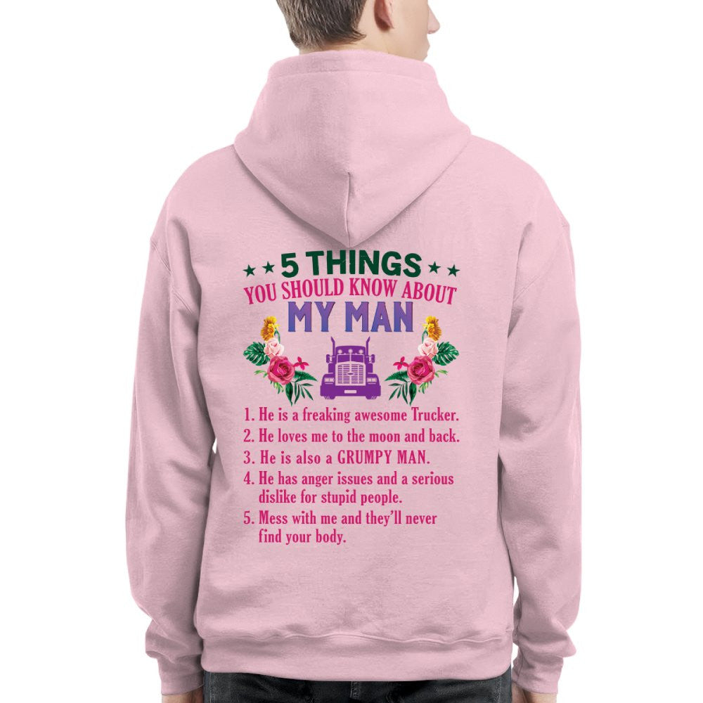 5 Things You Should Know - Trucker Husband Humor T-Shirt, Hoodie & More - grunx260804-0050