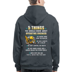 5 Things You Should Know - Operating Engineer Humor T-Shirt Hoodie & More - grunx260804-0053