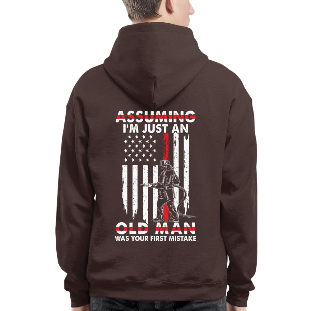 Assuming I'm Just An Old Man - Firefighter Pride T-Shirt, Hoodie & More - grunx260804-0217