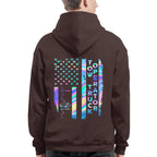 American Flag Holographic - Tow Truck Operator Pride T-Shirt Hoodie & More - grunx260804-0150