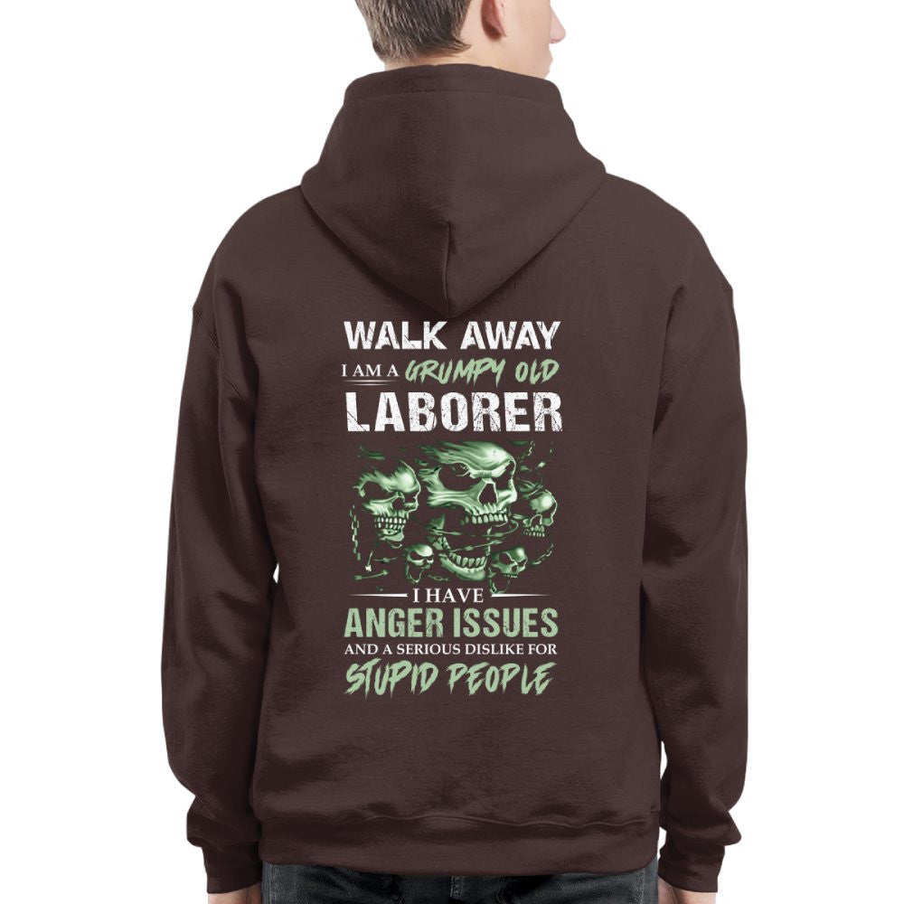 Grumpy Old Laborer - Anger Issues & Dislike For Stupid People T-Shirt, Hoodie & More - grunx260804-0179