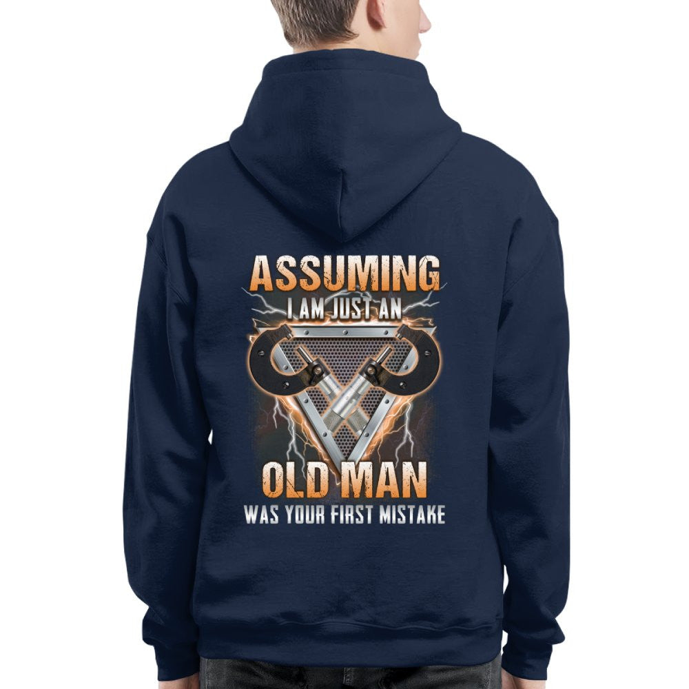 Assuming I'm Just An Old Man - Machinist Veteran Pride T-Shirt, Hoodie & More - grunx260804-0221