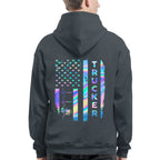 American Flag Holographic - Trucker Pride T-Shirt Hoodie & More - grunx260804-0151