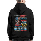 Allergic To Stupidity Operator Apparel - Patriotic Skull T-Shirt, Hoodie & More - grunx260804-0090