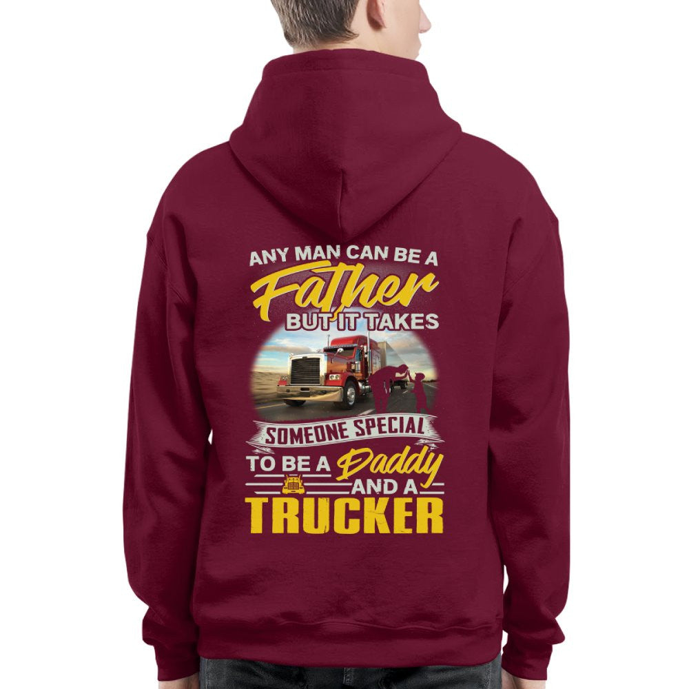 Any Man Can Be A Father - Trucker Daddy Pride T-Shirt, Hoodie & More - grunx260804-0193