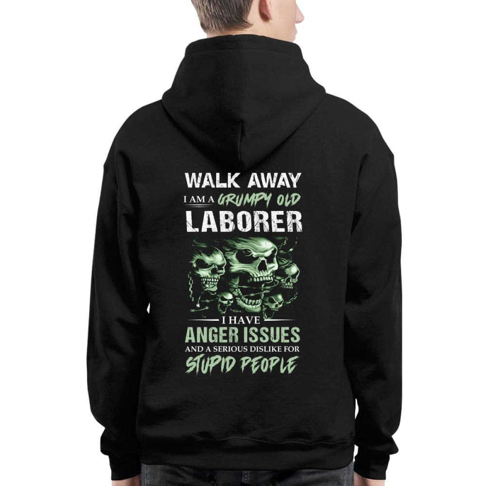 Grumpy Old Laborer - Anger Issues & Dislike For Stupid People T-Shirt, Hoodie & More - grunx260804-0179