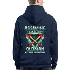Assuming I'm Just A Firefighter Apparel - Axe Lightning T-Shirt Hoodie & More - grunx260804-0204