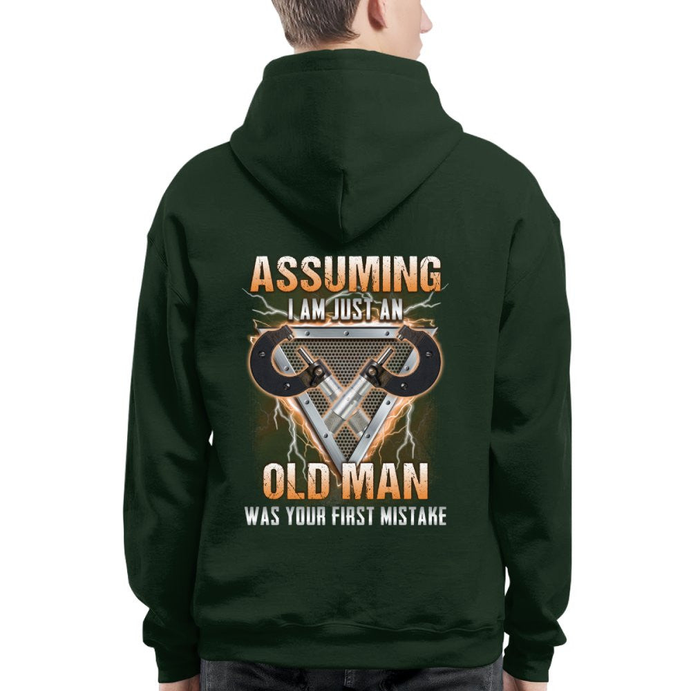 Assuming I'm Just An Old Man - Machinist Veteran Pride T-Shirt, Hoodie & More - grunx260804-0221