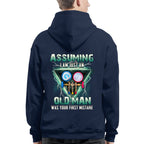 Assuming I'm Just An Old Man HVAC Apparel - Gauge Tool T-Shirt Hoodie & More - grunx260804-0220