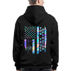 American Flag Holographic - Tow Truck Operator Pride T-Shirt Hoodie & More - grunx260804-0150