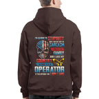 Allergic To Stupidity Operator Apparel - Patriotic Skull T-Shirt, Hoodie & More - grunx260804-0090