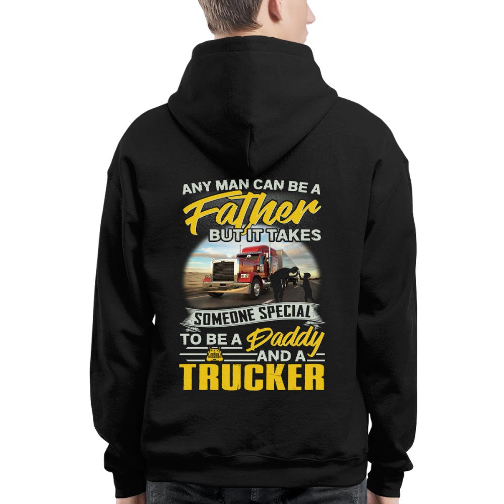 Any Man Can Be A Father - Trucker Daddy Pride T-Shirt, Hoodie & More - grunx260804-0193