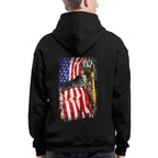 American Flag Fist Binder - Patriotic Lineman Apparel T-Shirt, Hoodie & More - grunx260804-0144