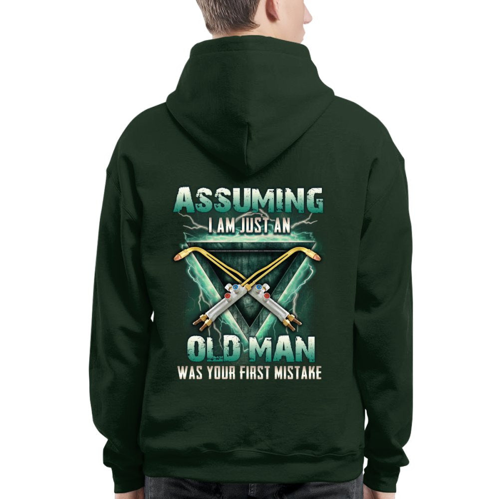 Assuming I'm Just An Old Man Welder Apparel - Torch Tool T-Shirt Hoodie & More - grunx260804-0224