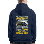 Any Man Can Be A Father - Tow Truck Operator Daddy Pride T-Shirt, Hoodie & More - grunx260804-0192
