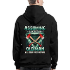 Assuming I'm Just A Firefighter Apparel - Axe Lightning T-Shirt Hoodie & More - grunx260804-0204