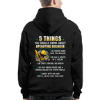 5 Things You Should Know - Operating Engineer Humor T-Shirt Hoodie & More - grunx260804-0053