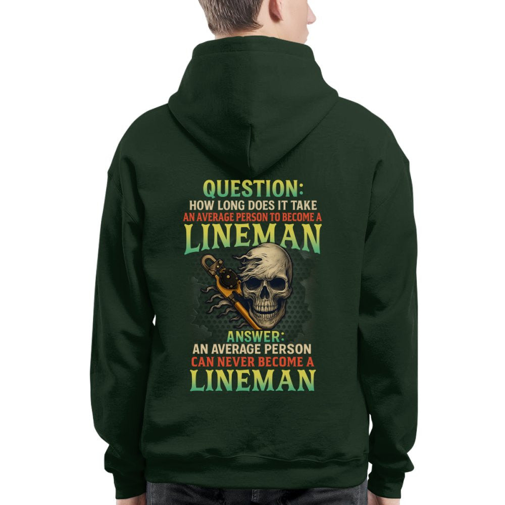 Average Person Can't Be Lineman Apparel - Skull Pliers T-Shirt Hoodie & More - grunx260804-0230