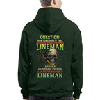 Average Person Can't Be Lineman Apparel - Skull Pliers T-Shirt Hoodie & More - grunx260804-0230