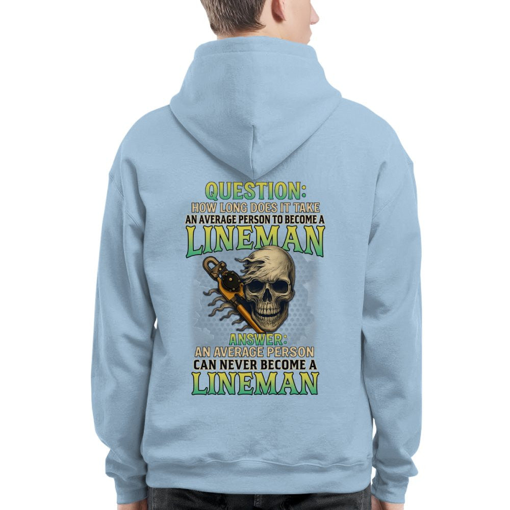 Average Person Can't Be Lineman Apparel - Skull Pliers T-Shirt Hoodie & More - grunx260804-0231