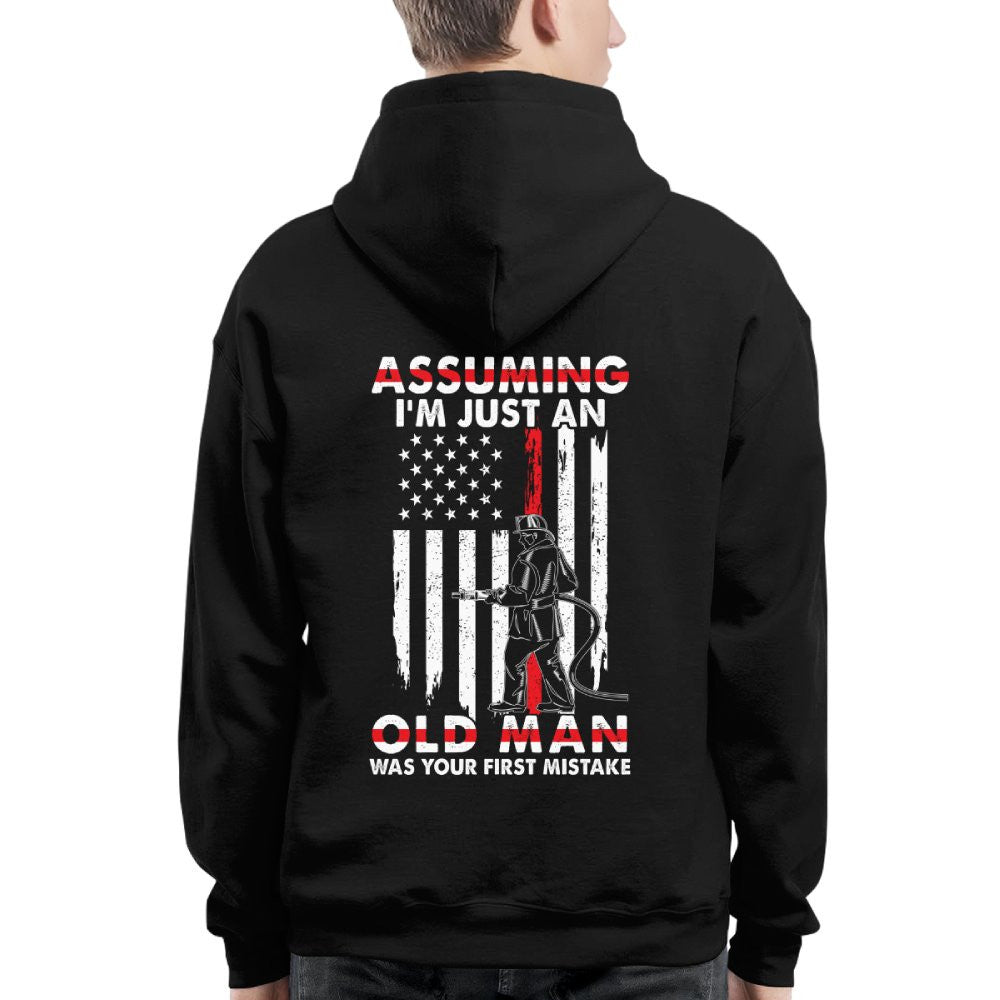 Assuming I'm Just An Old Man - Firefighter Pride T-Shirt, Hoodie & More - grunx260804-0217