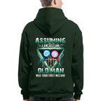 Assuming I'm Just An Old Man HVAC Apparel - Gauge Tool T-Shirt Hoodie & More - grunx260804-0220