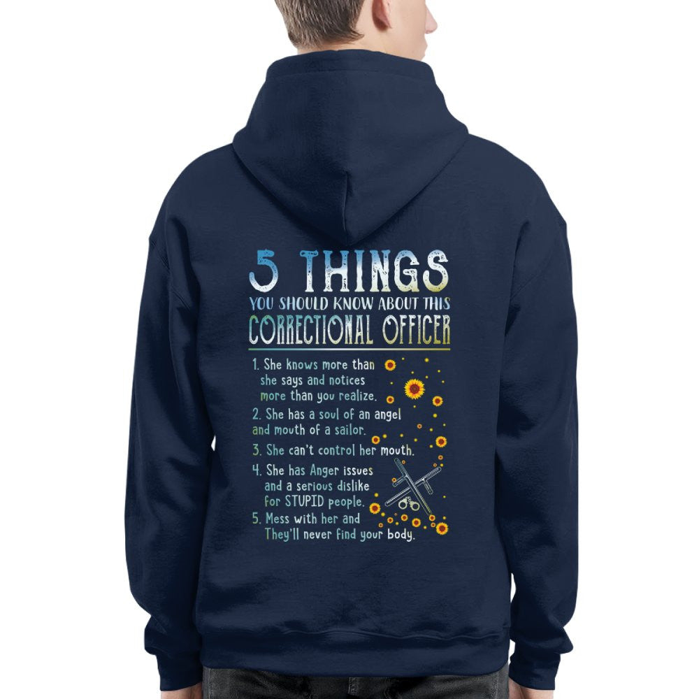5 Things You Should Know About This Correctional Officer - Funny Design T-Shirt, Hoodie & More - grunx260804-0056