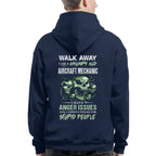 Grumpy Anger Issues - Aircraft Mechanic Skull Warning T-Shirt, Hoodie & More - grunx260804-0178