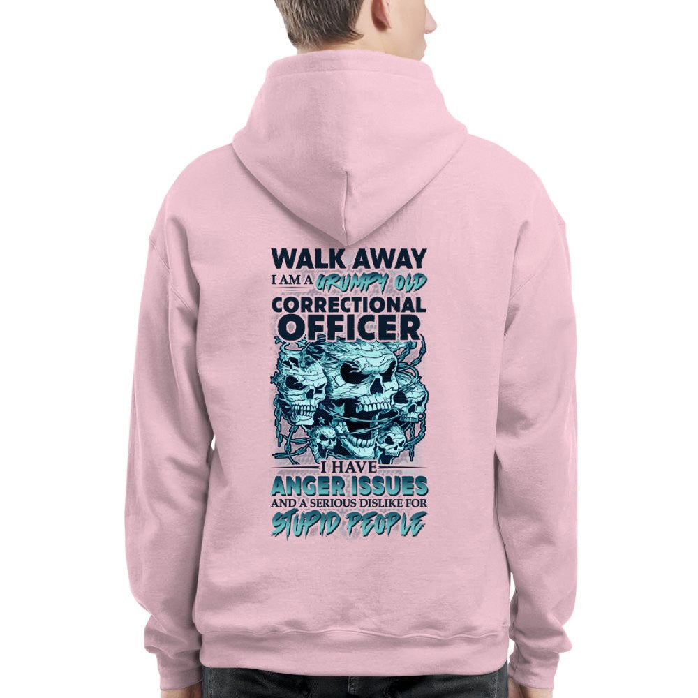 Anger Issues - Grumpy Correctional Officer Skull T-Shirt, Hoodie & More - grunx260804-0182