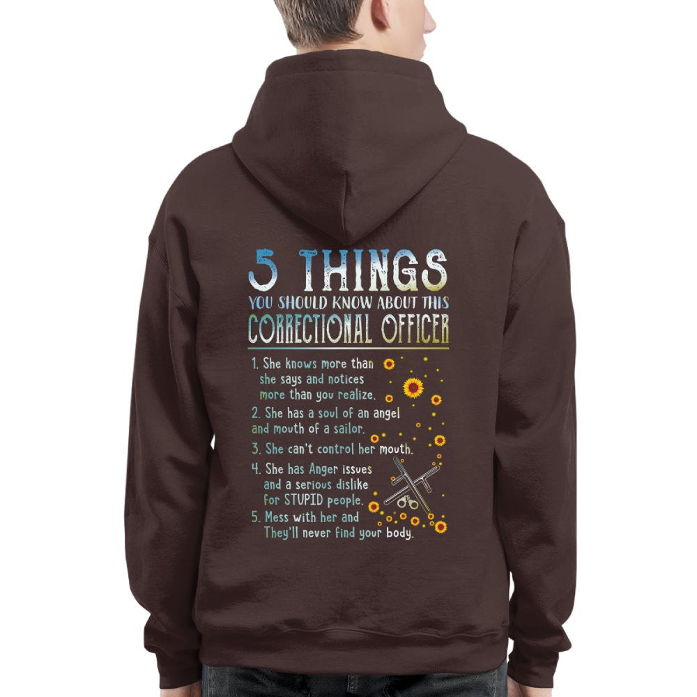 5 Things You Should Know About This Correctional Officer - Funny Design T-Shirt, Hoodie & More - grunx260804-0056