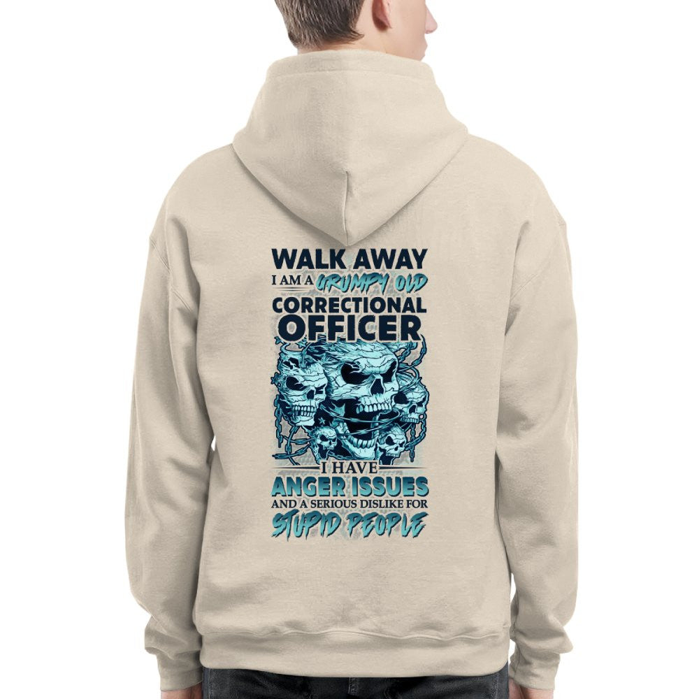 Anger Issues - Grumpy Correctional Officer Skull T-Shirt, Hoodie & More - grunx260804-0182