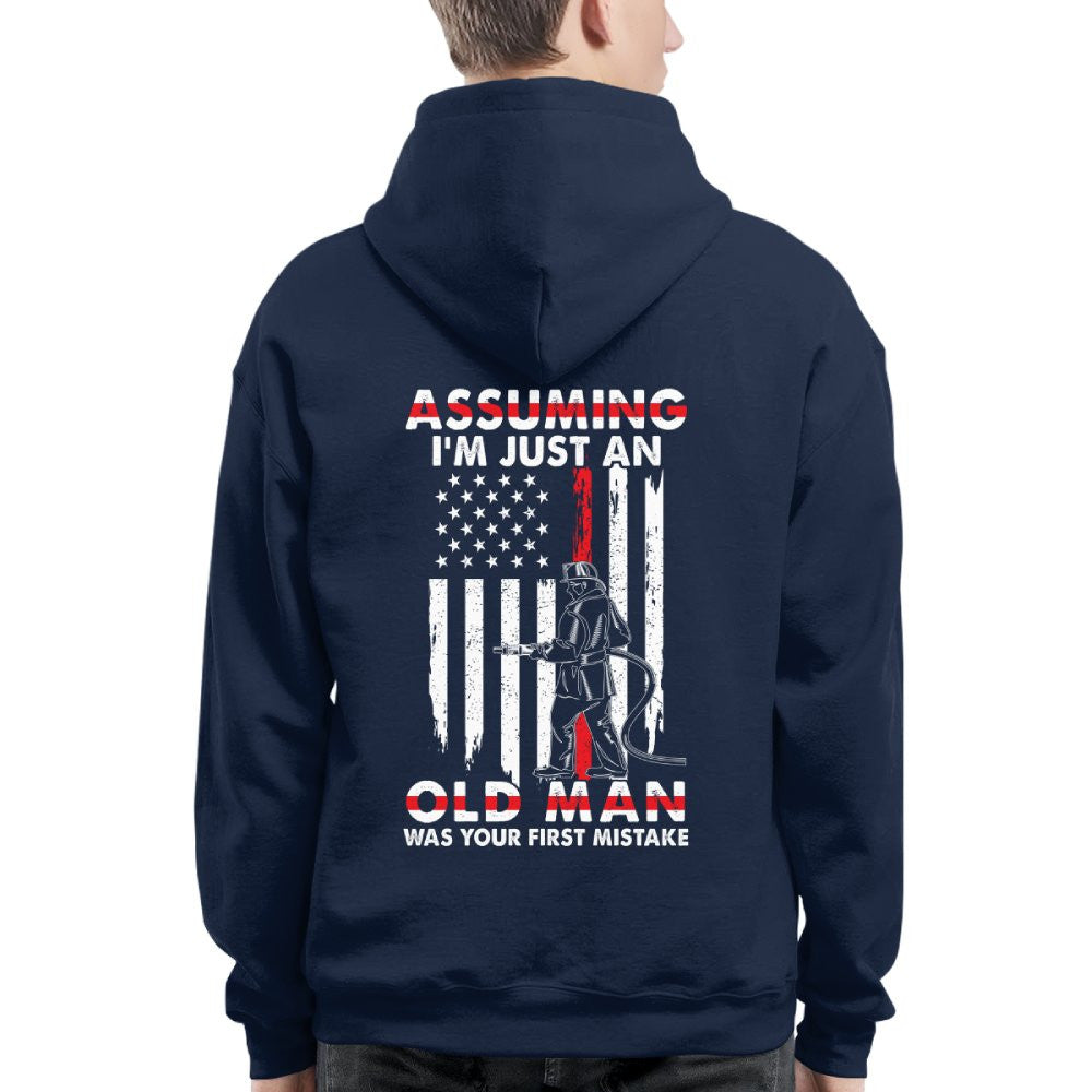 Assuming I'm Just An Old Man - Firefighter Pride T-Shirt, Hoodie & More - grunx260804-0217