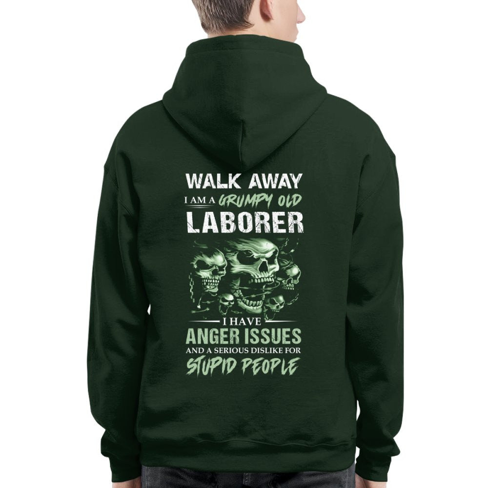 Grumpy Old Laborer - Anger Issues & Dislike For Stupid People T-Shirt, Hoodie & More - grunx260804-0179